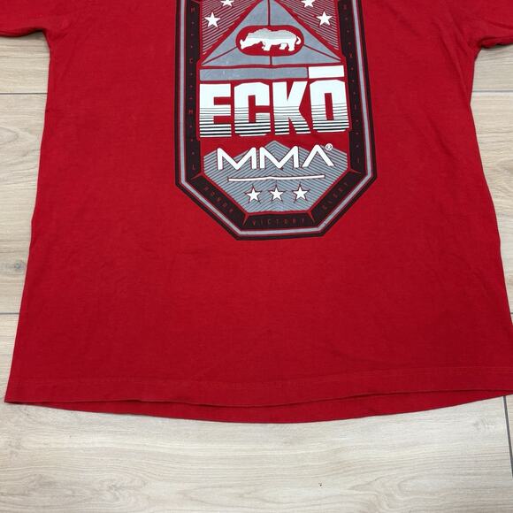 Ecko Unltd MMA Men’s XL Graphic T Shirt Y2K Red Short Sleeve Rawthentic Tee - Picture 9 of 14